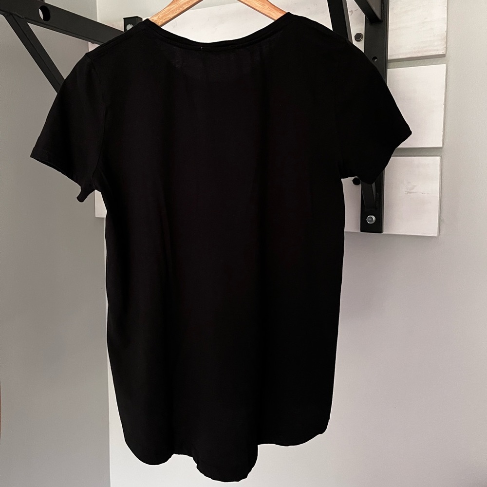 Black Crewneck TShirt by Zara size M - Picture 2 of 3